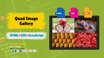How to Create a Quad Image Gallery in HTML, CSS and JavaScript #coding #webdesign #jvcodes
