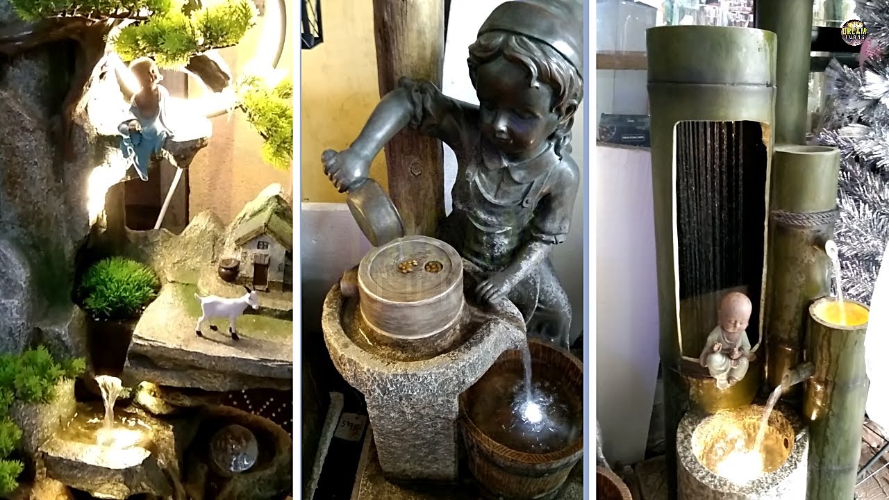 Indoor water fountain ideas | garden fountains| beautiful water fountain DIY ideas | rock fountains