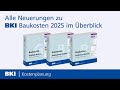 Alle Neuerungen zu BKI Baukosten 2025 im Überblick vom 10.06.2025