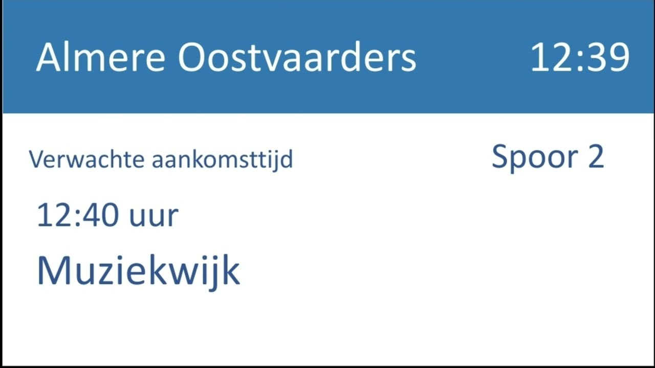 NS Omroepen Sprinter Hoofddorp - Almere Oostvarders