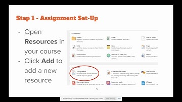 itslearning Assignments - Step 1 - Assignment Set Up - GEM - BCSC