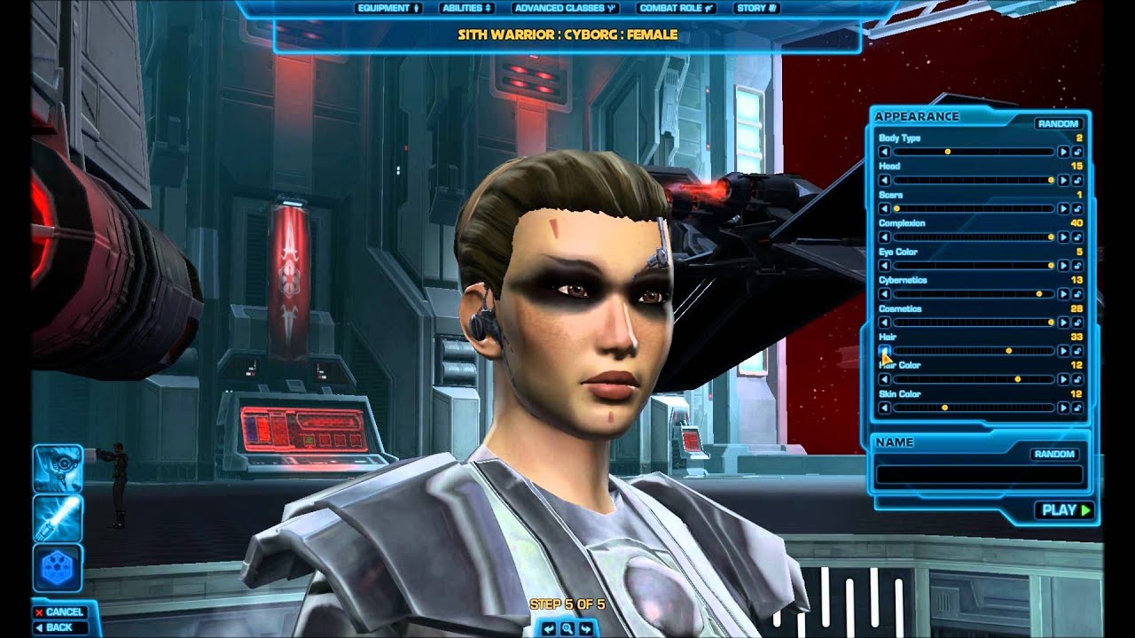 star wars the old republic character creation