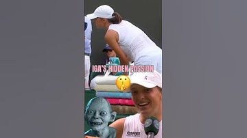 Iga takes Wimbledon towels as souvenirs — is that cute or a little too much? 🙃👇👇👇