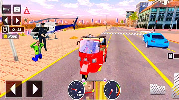 Tuk Tuk auto rickshaw driver 3D game - 321 auto rickshaw driving game - Android iOS Gameplay