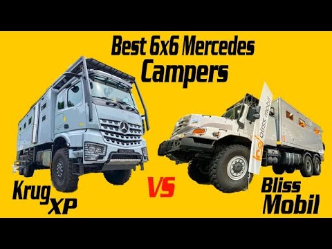 BEST 6x6 MERCEDES Expedition Vehicles in Caravan Salon 2021 ► | BLISS MOBIL Zetros vs. KRUG XP Arocs