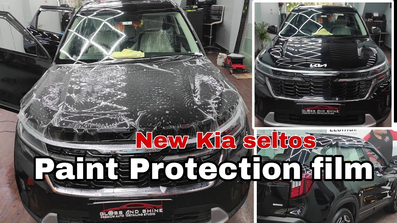 Kia seltos 2023 Paint Protection install पेंट प्रोटेक्शन फिल्म (PPF)कलर