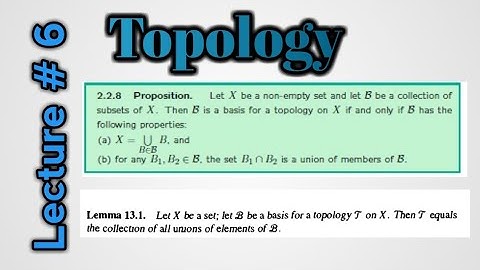 Necessary and sufficient conditions for basis