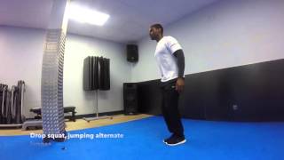 How to drop squat alternate split lunge
