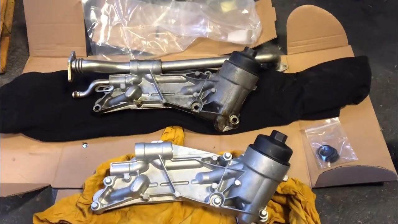 Holden Cruze oil cooler replace - YouTube