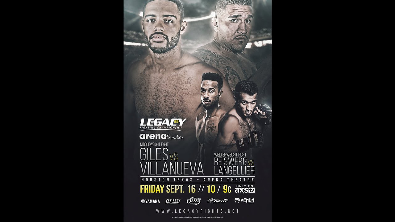 Legacy 59 Prelims - Thomas Moreno Debut vs AJ Hoffman Debut