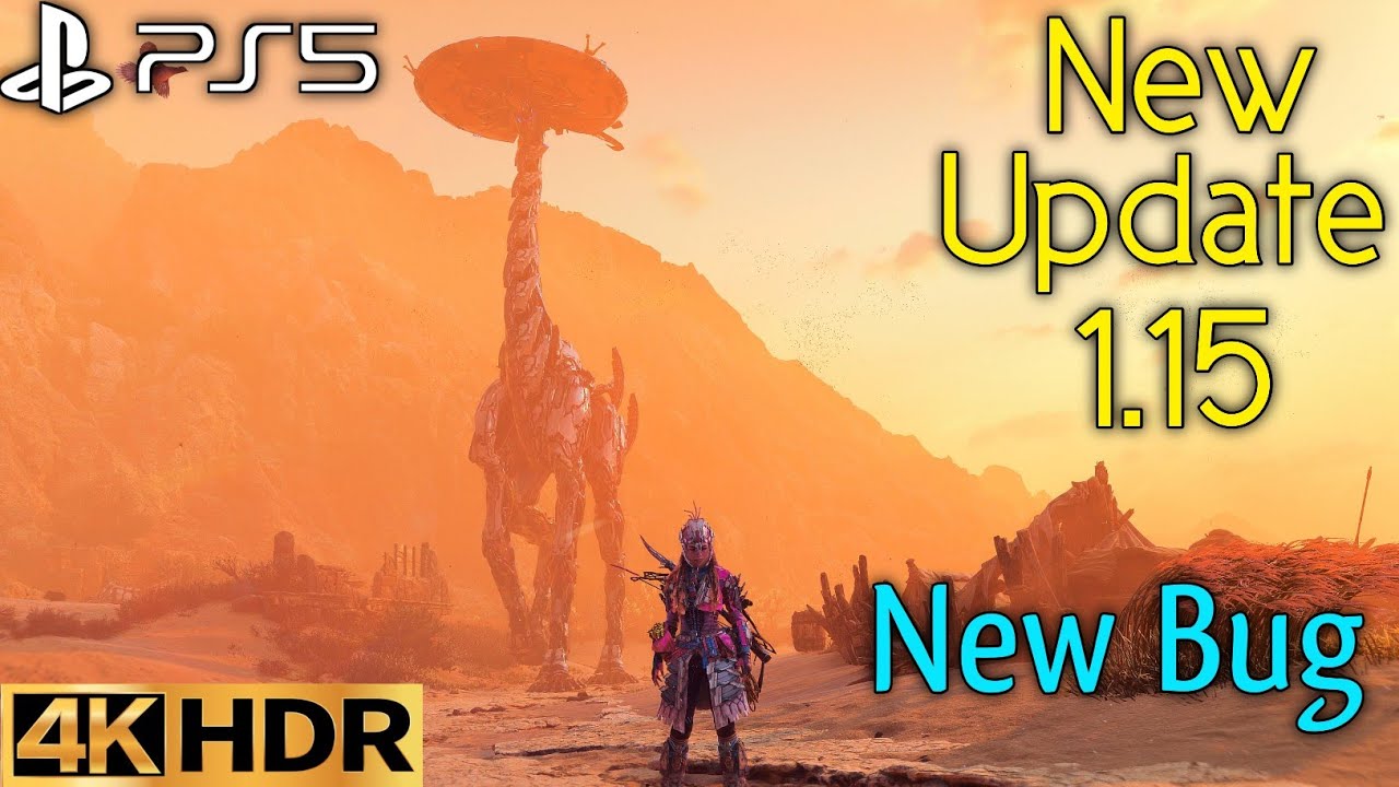 Tallneck Horizon Forbidden West Update 1.15 Patch PS5 Tallneck New Bug Gameplay 4K 60FPS HDR | HFW