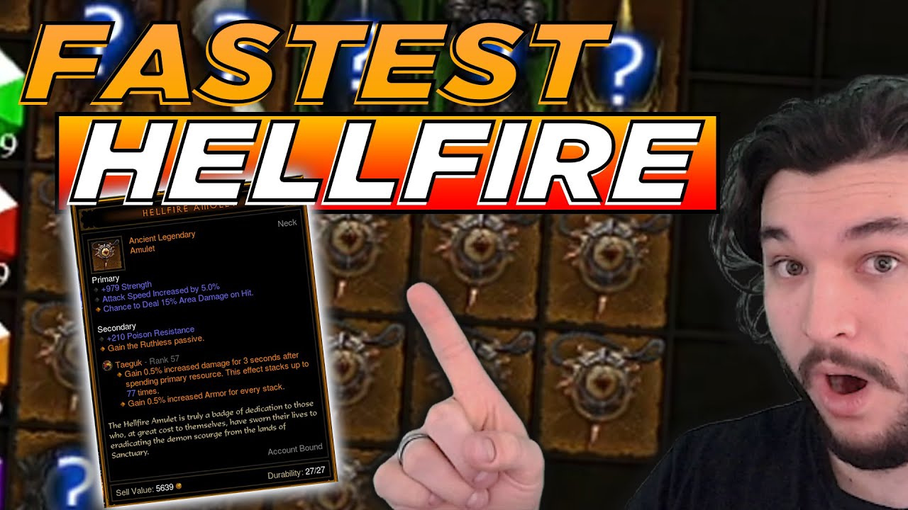 FASTEST Way to Get an Ancient Hellfire Amulet! Diablo 3 YouTube
