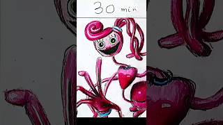 Drawing Mommy long legs in 30 sec, 3 min, 30 min | Poppy playtime chapter 3