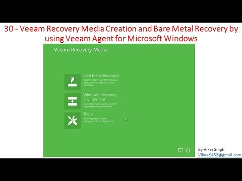 Veeam Advance Training | 30 - Veeam Recovery Media Creation and Bare Metal Recovery by using Veeam