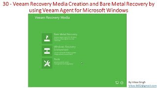 Veeam Advance Training | 30 - Veeam Recovery Media Creation and Bare Metal Recovery by using Veeam