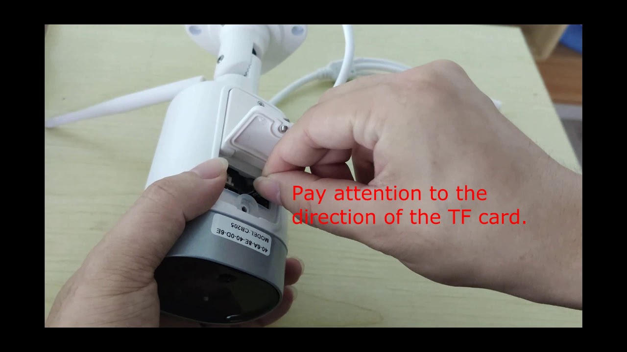 Mibao IP Camera P450 TF card installation（select 1080P to watch） - YouTube