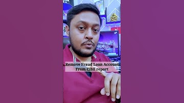 How to remove fake loan account from cibil report #cibilscoreinquiryremoved