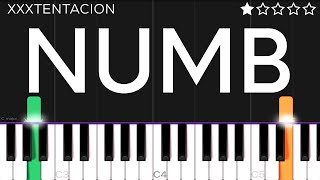 XXXTENTACION - NUMB | EASY Piano Tutorial screenshot 3