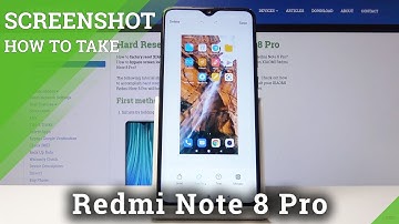 How to Take Screenshot in XIAOMI Redmi Note 8 - Save Screen / Snapshot