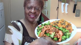 Garlic Chicken, Broccoli, Tomato With Spanish Beans &amp; Rice Recipe