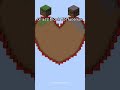 Block Grass VS Mycelium (In Heart shape 💗) #minecraft #funny #minecraftmemes