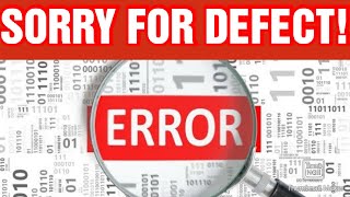 DEFECT ACCEPTED | BUG | ERROR | Tamil | Ramu's Fika