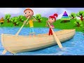 ROW ROW ROW YOUR BOAT | NURSERY RHYMES FOR KIDS AND BABY SONGS