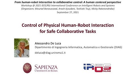 Control of physical human-robot interaction for safe collaborative tasks
