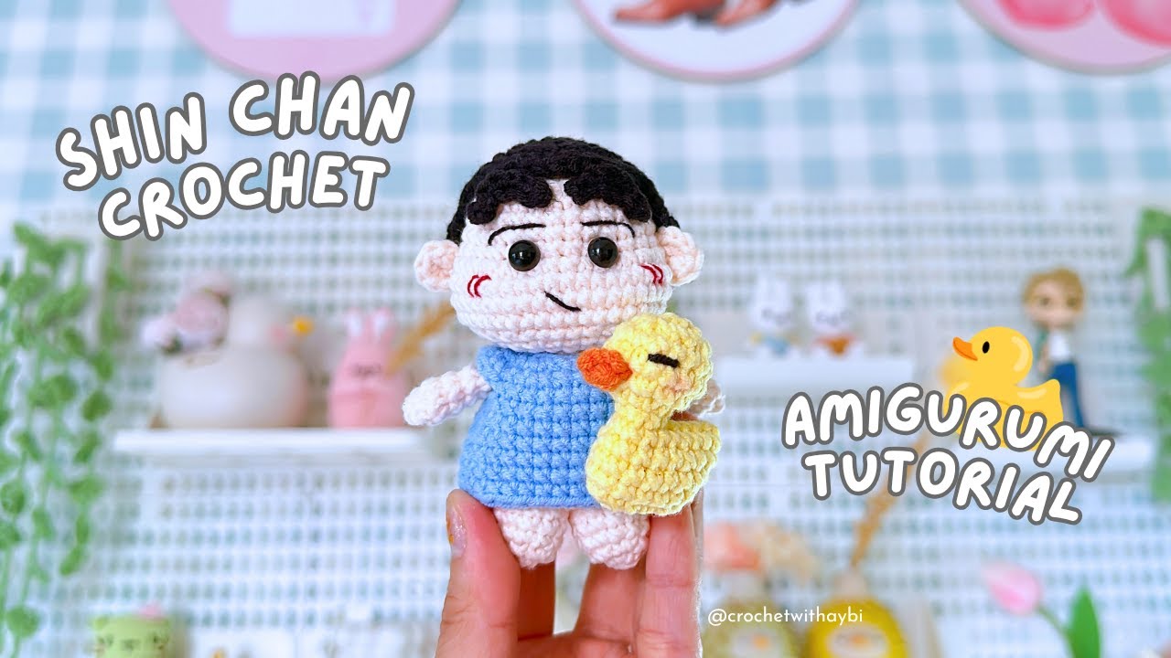 Shin Chan Pattern Shin Chan Crochet Part 1 | Free Amigurumi Pattern & Tutorial | How to ...