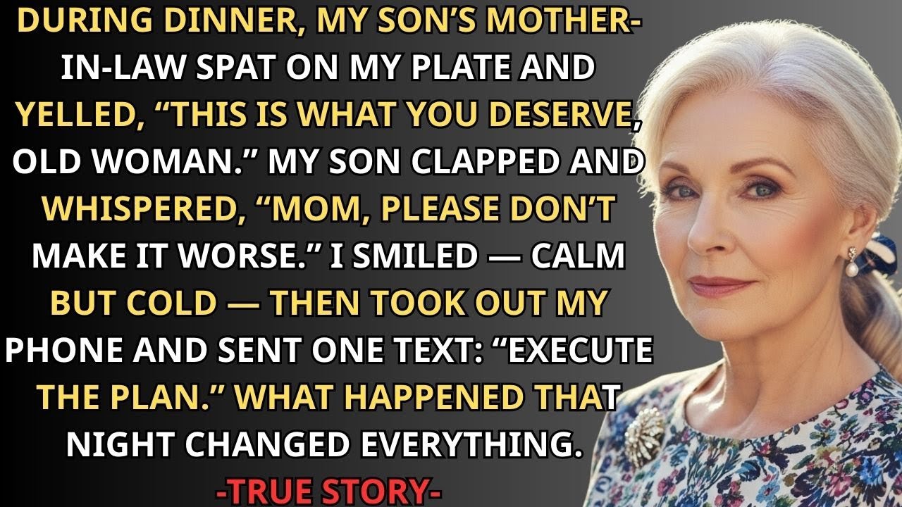 Теща моего сына плюнула мне в тарелку. В тот вечер я преподала ей урок, который она никогда не за...