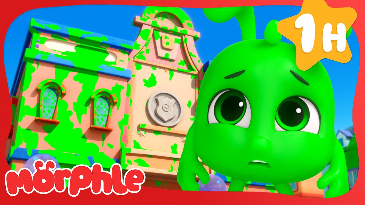 Orphle and The Green Splatter Spectacle 💚 | 🔴 Morphle VS Orphle 🟢 | Fun Kids Cartoon