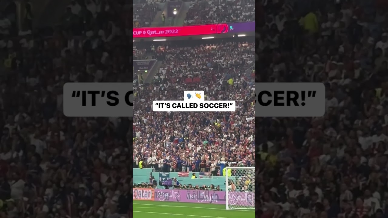 USA Fans chanting "its called soccer" Fifa world cup 2022 England vrs USA