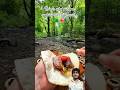 ASMR Outdoor Cooking: Juicy Beef Steak Wrap 🌲#shorts #cooking #recipe #usafood