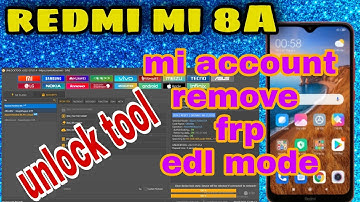 redmi 8a mi account remove unlock tool 2021|frp remove|edl point