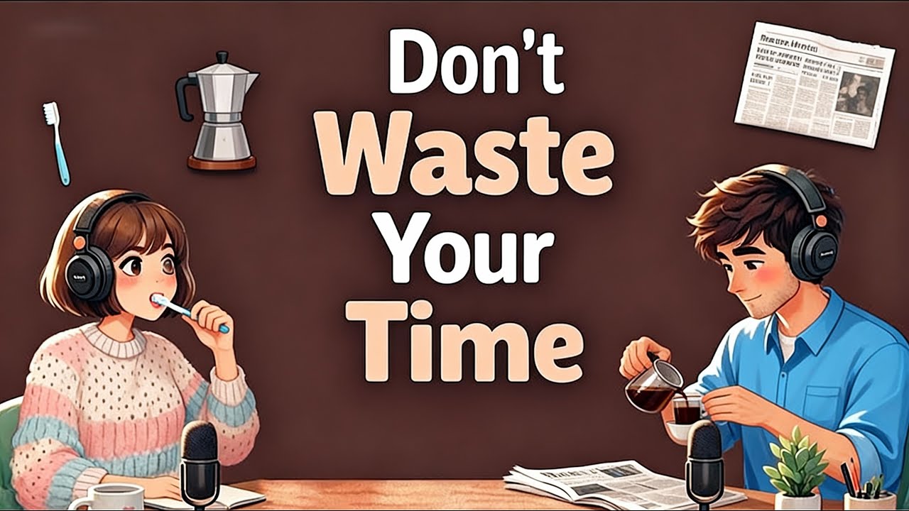 English Podcast for Easy English Conversation | Don't Waste Your Time | Learn English Fast