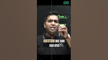 Mock Test Kab Dena chaiye? #Shorts #GATE2026 #GATEExam #GfG