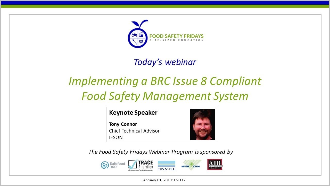 Implementing A BRC Issue 8 Compliant Food Safety Management System implementing-a-brc-issue-8-compliant-food-safety-management-system