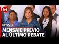 Xóchitl Gálvez da sus primeras declaraciones previo al tercer debate presidencial