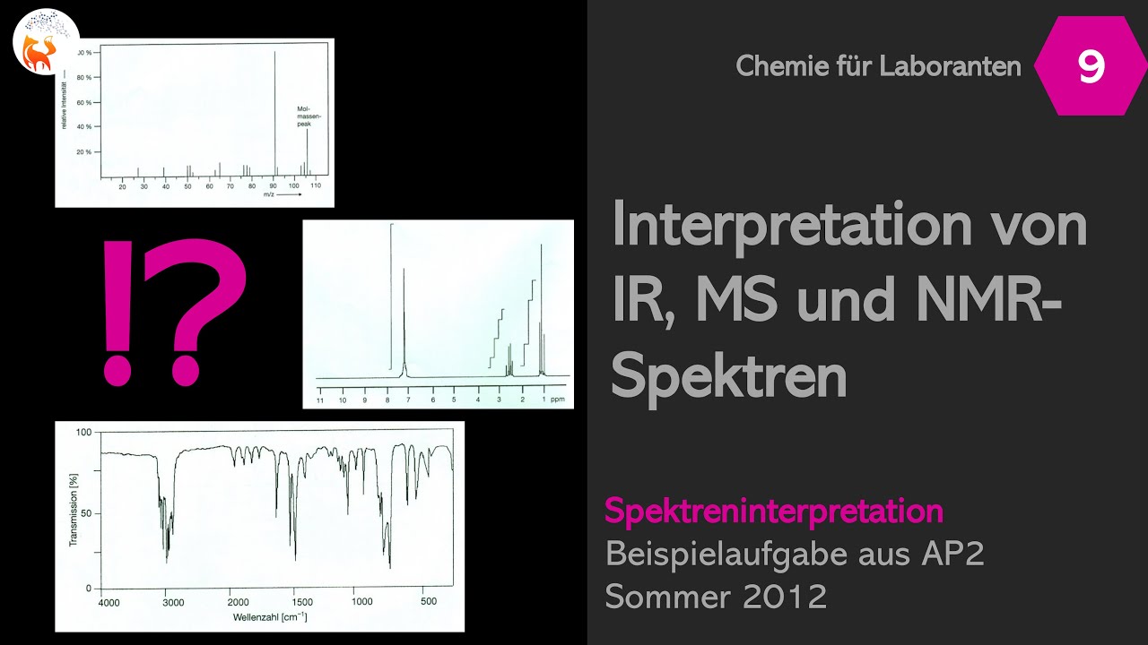 Interpretation von IR-, MS- & NMR-Spektren - AP2 Sommer 2012 - LF10 - DerChemieFuchs