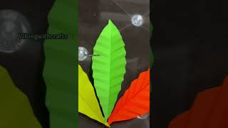 DIY Leaves Creation 🍃 | Easy Paper Leaf Craft for Home Decoration ✨