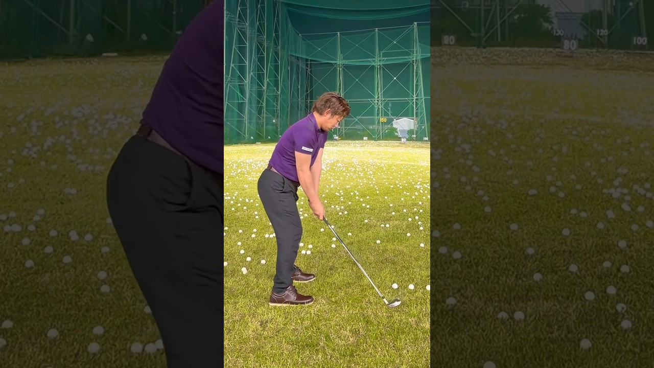 5番アイアン200ヤードショット⛳️4スタンス理論 B2