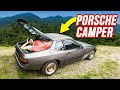 Camping in a 40 year old porsche