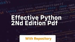 effective python 2nd edition pdf