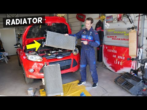 FORD FOCUS MK3 RADIATOR REMOVAL REPLACEMENT