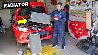 FORD FOCUS MK3 RADIATOR REMOVAL REPLACEMENT