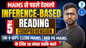 🔥 SBI Clerk Mains 2025 RC Marathon | Mains Level Inference-Based Reading Comprehension | Varun Sir