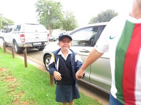Smiles and tears of first day of school - YouTube