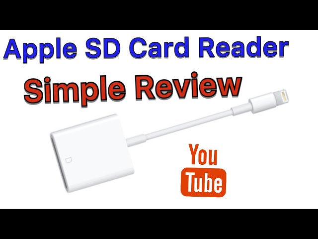 Apple Lightning to SD Card Camera Reader QUICK REVIEW