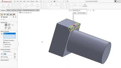 SolidWorks Introduction to Chamfer Feature