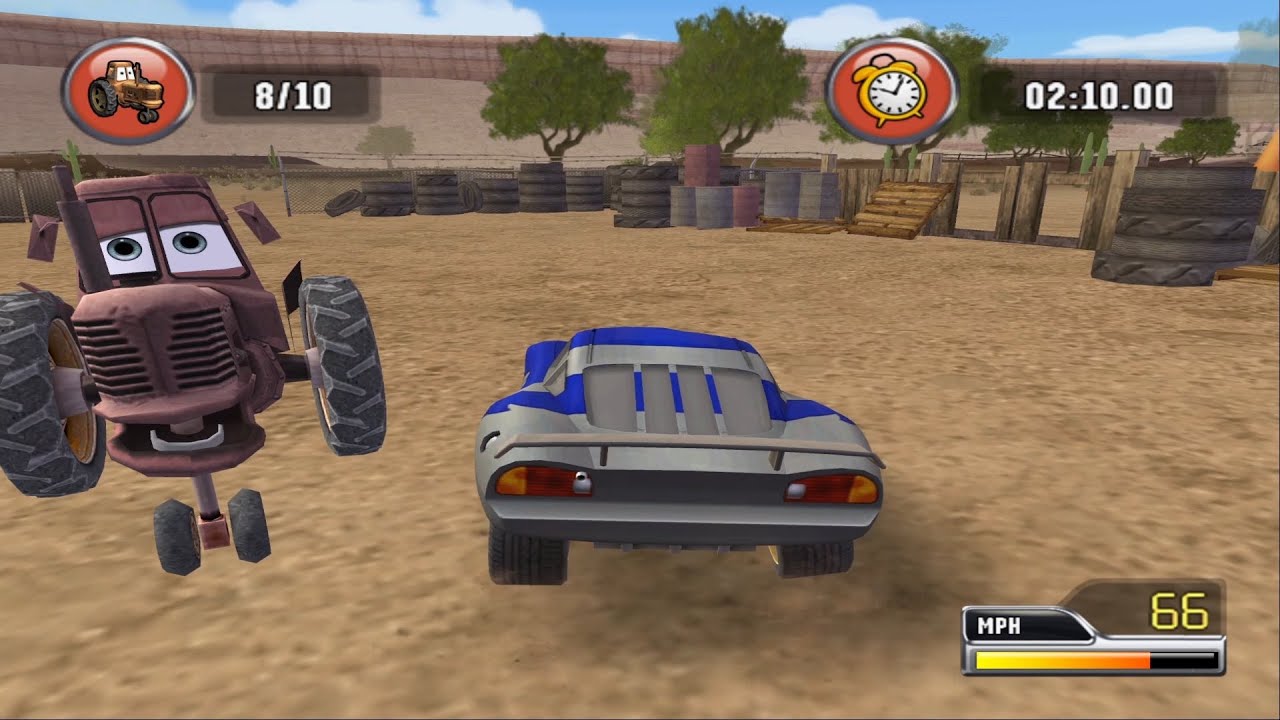 Cars: Race-O-Rama - Chick Hicks Showdown PS2 Gameplay HD (PCSX2) 